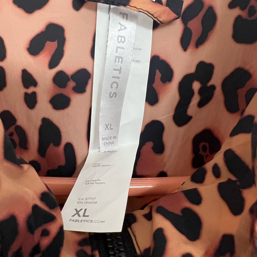 Fabletics Leopard Print Windbreaker - Picture 5 of 6